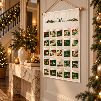 Christmas Tree Advent Calendar with Name - Personalized Christmas Gifts - Custom Yarn Name Fabric Advent Calendar c78c5679-535e-4f26-b7ba-8271471c6712-MK-5.jpg