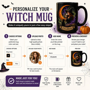 Personalized Witch Moon Cauldron Mug - Personalized Halloween Black Ceramic Witch Mug c78e9e15-2507-42c8-81e7-601a10c44b2c.jpg