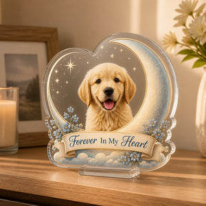 Custom Pet Memorial Moon Acrylic Plaque — Upload Your Pet Photo - Personalized Acrylic Custom shape Standing 1 layer (FS) c7bad35d-18a9-424f-a870-df34a2f537cf.jpg