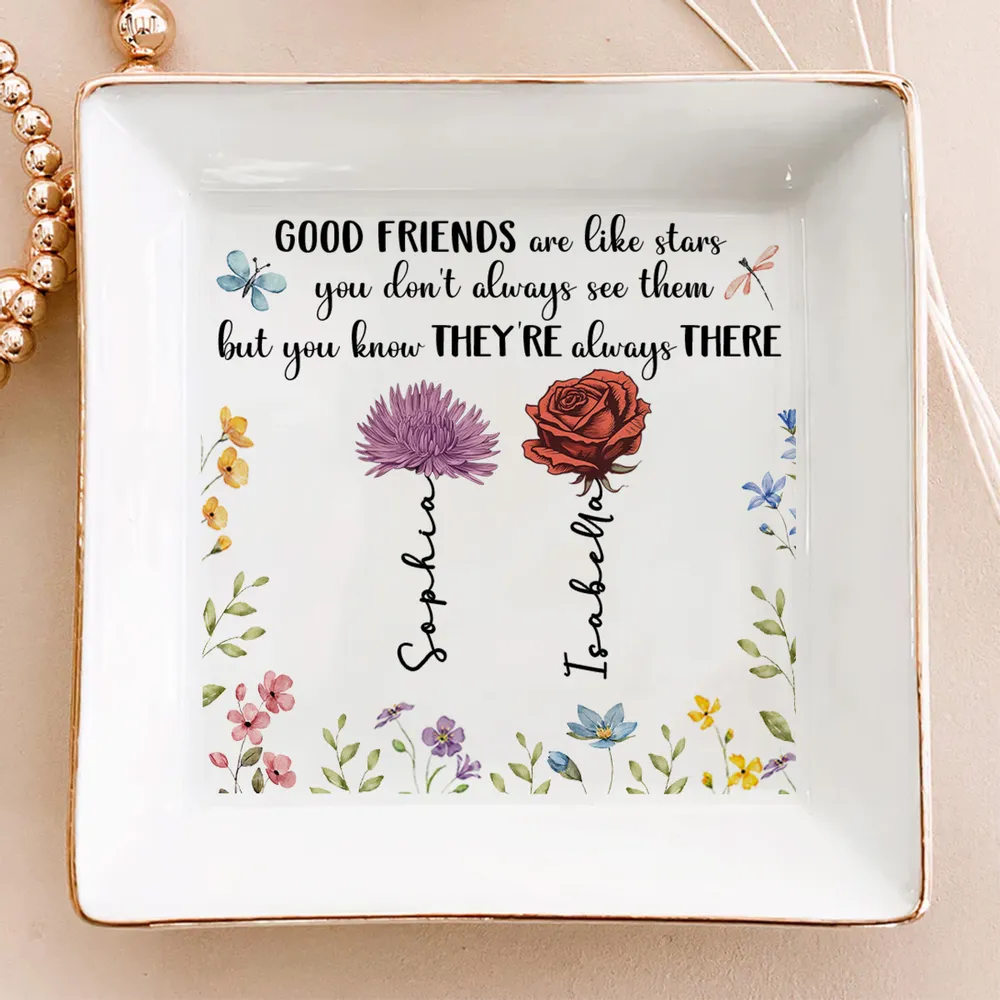Good Friends Are Like Stars - Personalized Jewelry Dish - Gift For Sisters, Besties, Friends, Soul Sisters c7c6b730-803c-4574-bbe5-153acb39f5af-banner-1_converted.png