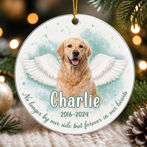 Angel Wings Pet Memorial Photo Ornament - Personalized Aluminum Ornament c7cf35cb-5be8-469b-b74d-fc0f1ca367a9.png