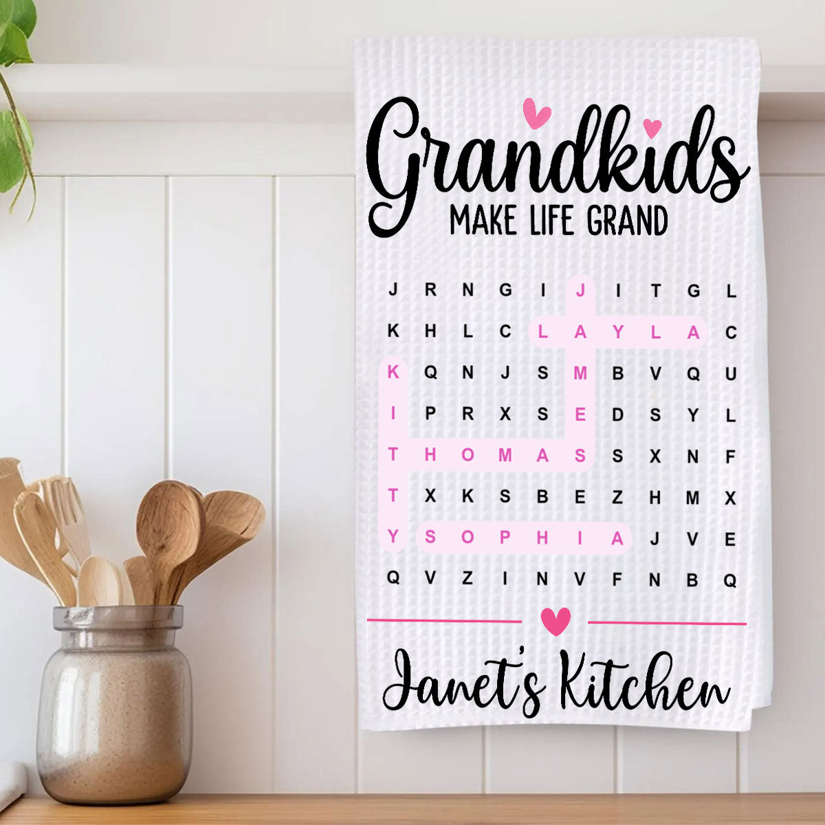 Grandma's Favorite People Word Search Puzzle - Personalized Name Waffle Weave Kitchen Towel, Housewarming Gift c7f76d51-f929-44ab-9a38-793df87d8b6a-4-8-.jpg