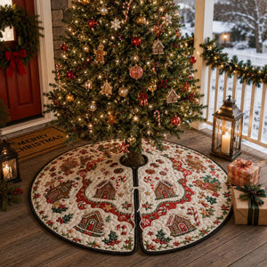 Gingerbread Village Christmas Tree Skirt – Candy Cane & Holly Holiday Decor c7fa7d10-fcf9-47e5-a323-c9944a42be5d-2.jpg