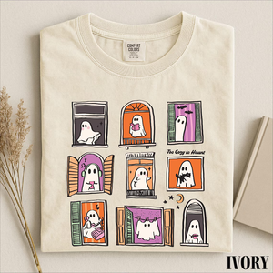 Too Cozy To Haunt Shirt, Cute Ghost Window Graphic Tee, Cozy Halloween Spooky Season Comfort Colors T-Shirt Fall Gift for Ghost Lovers c7fcc49f-d8e3-4b84-84a8-7c677e15fad9-2_converted.png