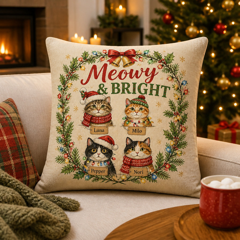 Meowy & Bright Custom Cat Portrait Pillow - Personalized Pillow c800f142-fc33-43ee-9c76-445f174cf914.jpg