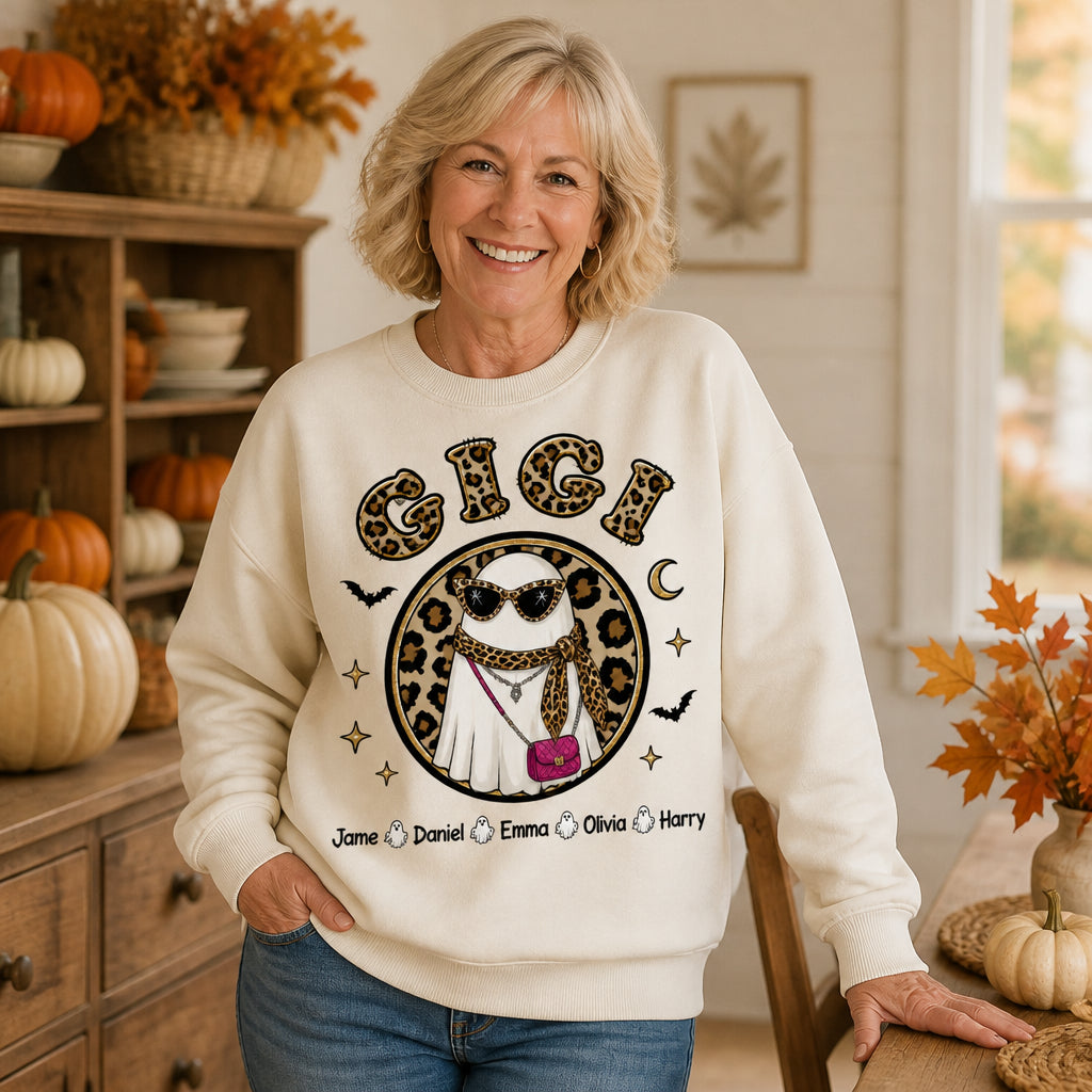 Leopard Glam Ghost GIGI — Personalized Grandkids Names Sweatshirt - Personalized Sweatshirt c8119905-9993-4410-8eab-7def749599c6.jpg
