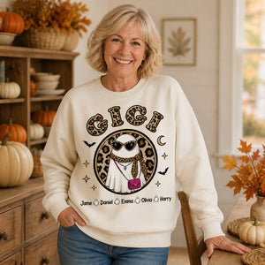 Leopard Glam Ghost GIGI — Personalized Grandkids Names Sweatshirt - Personalized Sweatshirt c8119905-9993-4410-8eab-7def749599c6.jpg