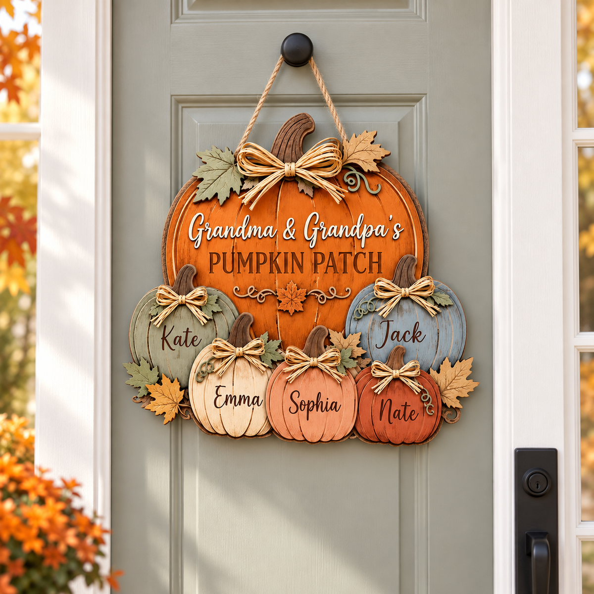 Personalized Grandma & Grandpa's Pumpkin Patch Door Hanger, Custom Grandkids Name Pumpkin Sign, Autumn Front Door Decor, Grandparent Gift c81803fb-d989-4957-9cab-fdbd9d58905d-ds-1-.png