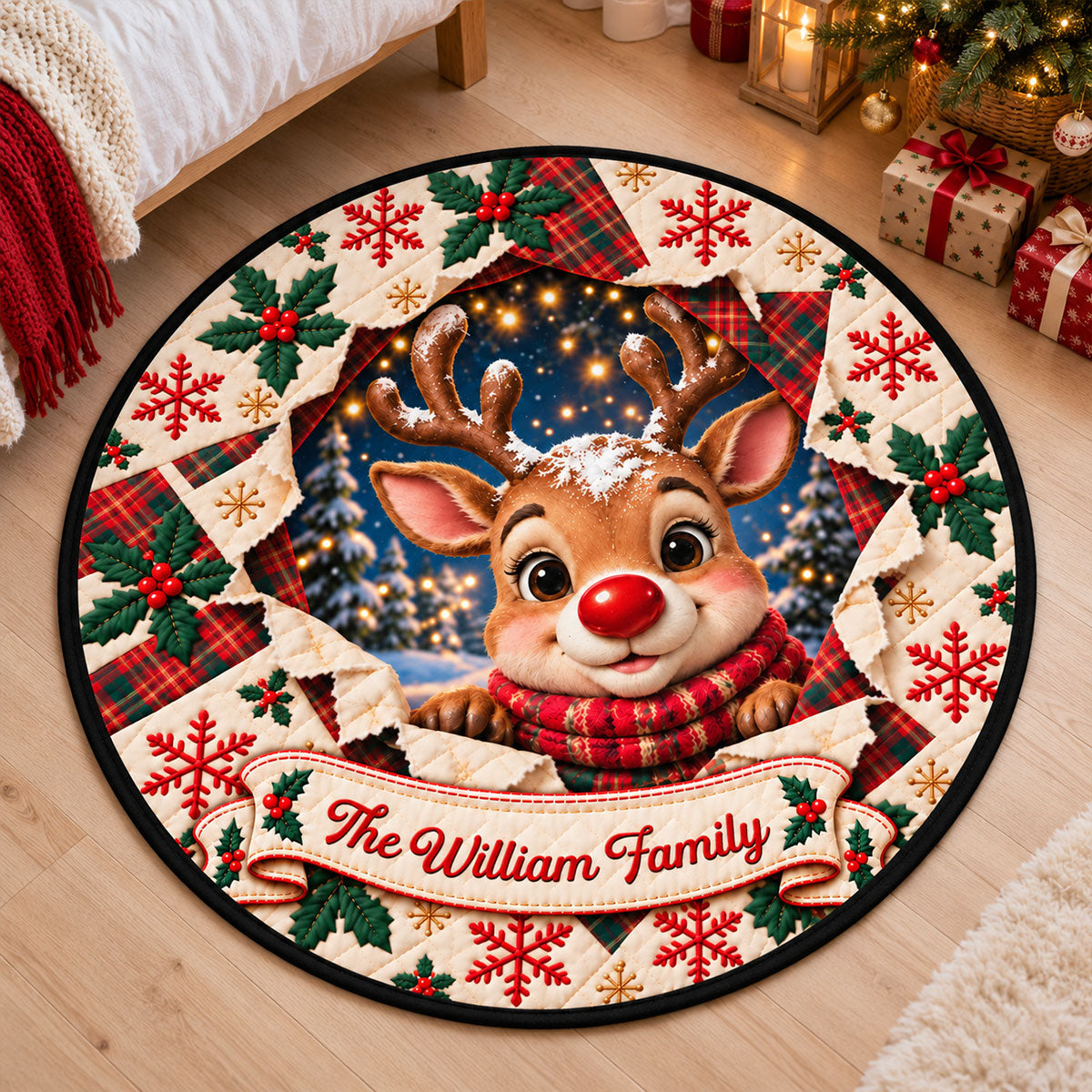Surprise And Merry Christmas 3D Illusion Quilted Rug - Personalized Quilted Mat c81b490f-b681-41d9-9094-a82e26818e8a-4-1-.jpg