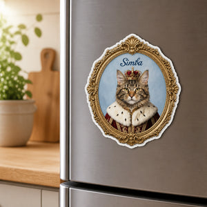Regal Pet Portrait Custom Shape Fridge Magnet - Personalized Custom Shape Fridge Magnet c839ed14-f559-4750-90fb-387eb620b3e6.jpg