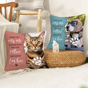 Dog Memorial Pillow,Pet Memorial Gift,Custom Loss of Pet Sympathy Gift with Pet's Picture,Pet Loss Gift,gift for dog cat lover,best dog