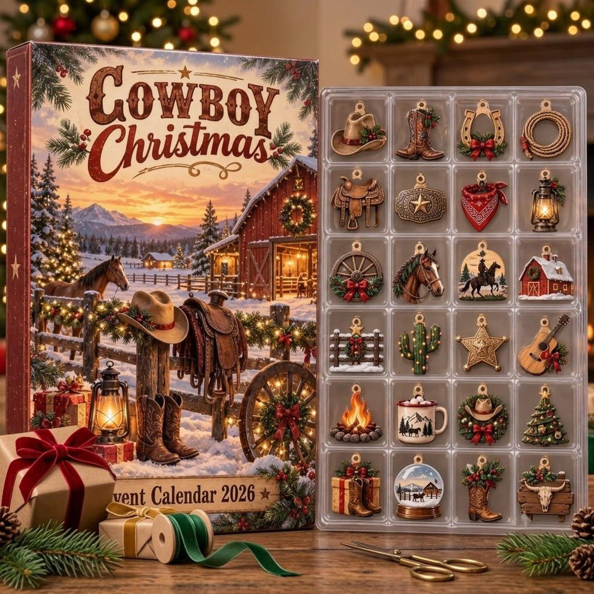 Personalized Cowboy Christmas Advent Calendar 2026, Western Holiday Countdown, Rustic Ranch Gift, Custom Name Christmas Box Ngoc Anh Ho Thi c84babdc-3c8a-484f-ad4e-d983d533bd4c-il_1588xN.8557461909_oync.jpg