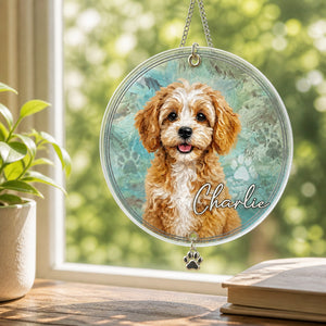 Custom Pet Portrait Doormat – Oil-Paint Style with Pet Name - Personalized 1 Layered Suncatcher with Charm c8611dcd-2289-46f5-9e5f-8718e46b82a1.jpg