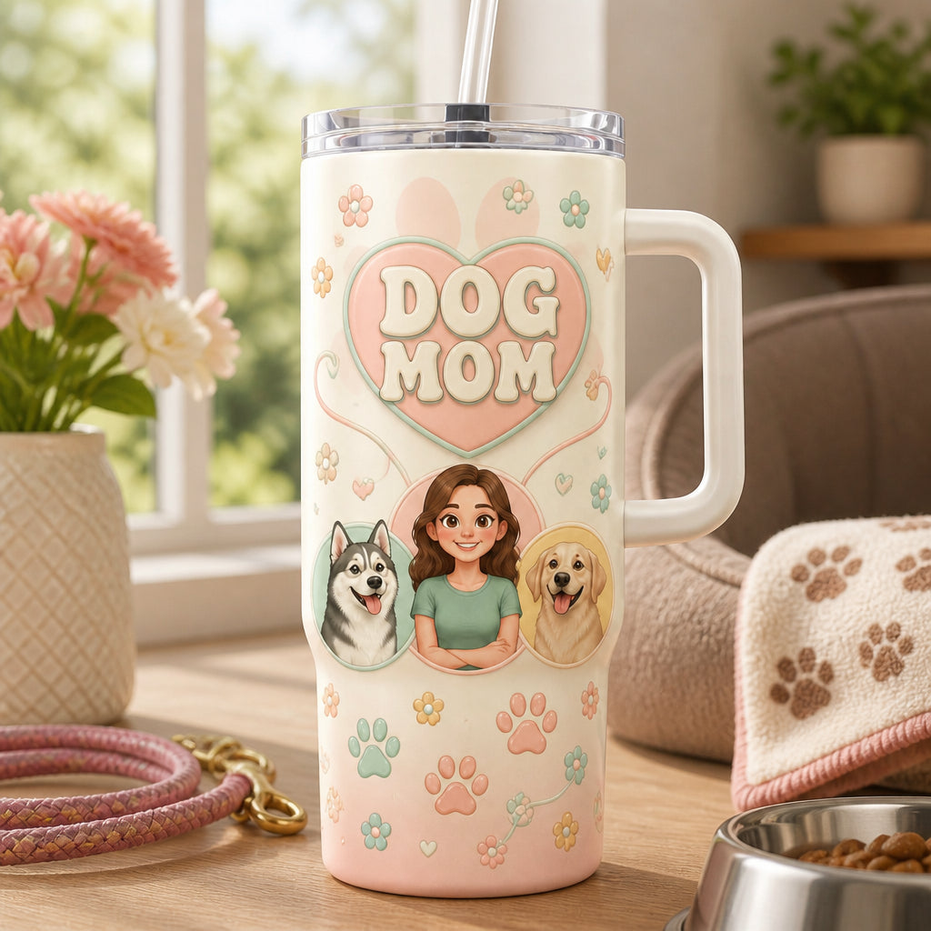 Dog Mom Custom Cartoon Portrait 40oz Handle Tumbler - Personalized 40 oz Stainless Steel Tumbler c8778a69-6548-4813-9e55-9c039abf2cc2.jpg