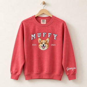 Custom Dog Portrait Embroidered Sweatshirt - Personalized Pet Face Crewneck With Name - Christmas Dog Mom Gift - Pet Memorial Keepsake c8797346-09c6-4556-af57-043bba4880b7--o-n-h-ng-MUFFY-treo-t-ng.png