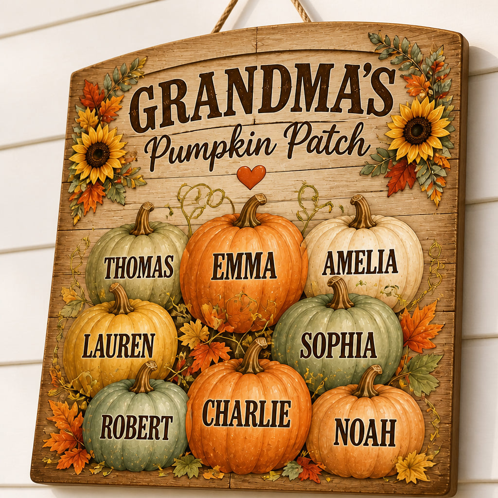 Grandma's Pumpkin Patch – Personalized Wood Sign - Personalized Wood Sign c88561b6-cccd-4b72-8fa1-55174659897b.jpg
