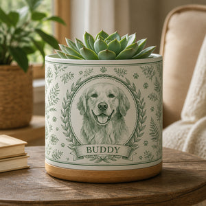 Custom Porcelain-Ink Pet Cameo Planter - Personalized Plant Pot & Vase c88b51bb-6474-4261-87ce-8a8e7055ae5b.jpg