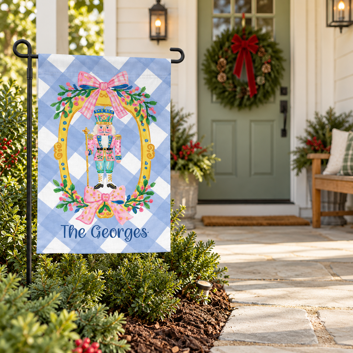 Nutcracker Flag Garden Flag, Christmas Winter Garden Flag, Christmas Yard Sign Monogram Garden Flag, Winter House Flag, Merry Christmas Family Gift c88d2034-683e-49c4-90d5-f4e1b0cbb928-C-v-n-Noel-b-n-hi-n-nh-5.png