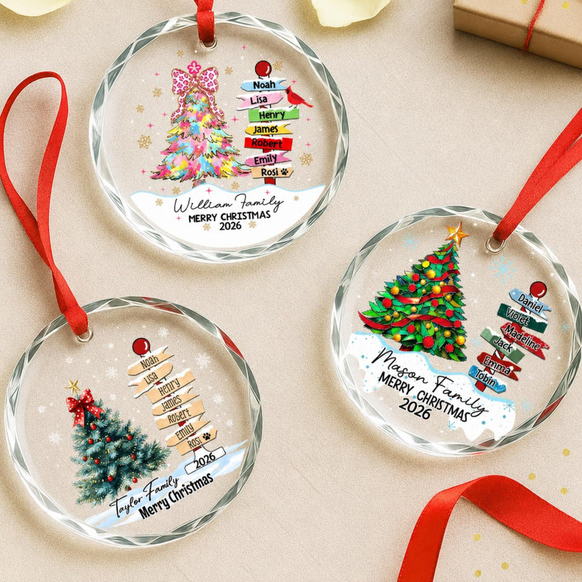 Personalized Family Christmas Ornament 2026 | Custom Name Tree Ornament | Holiday Gift for Families, Kids & Pets Keepsake c891af30-f6d2-4b3c-815d-5bdad2214d96-1.jpg