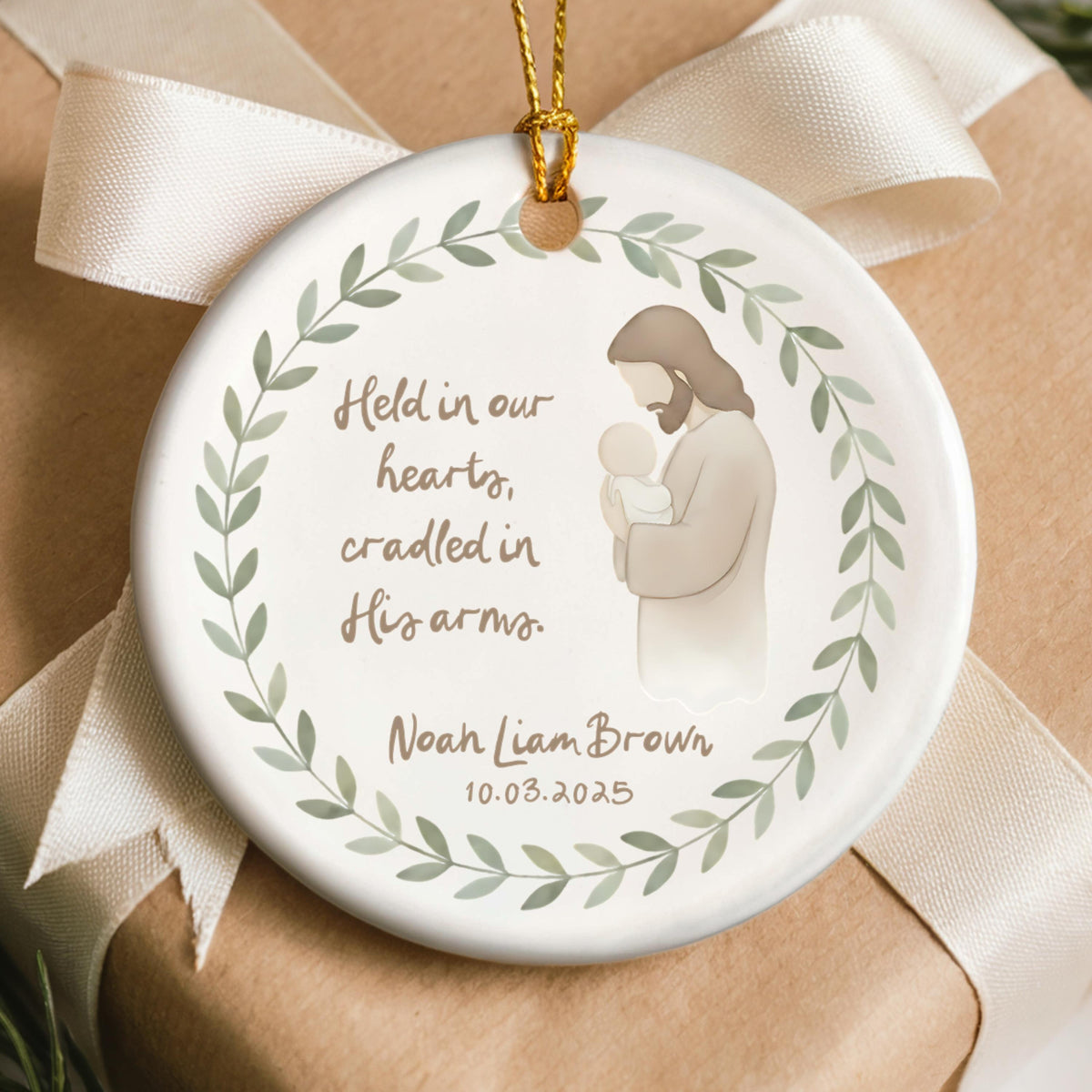 Personalized Miscarriage Gift Ornament Custom Angel Baby Loss Keepsake Infant Memorial Parents Stillborn Remembrance Ideas Jesus Baby Mom c8a00deb-f508-4a00-b090-afecef224e54-5.jpg