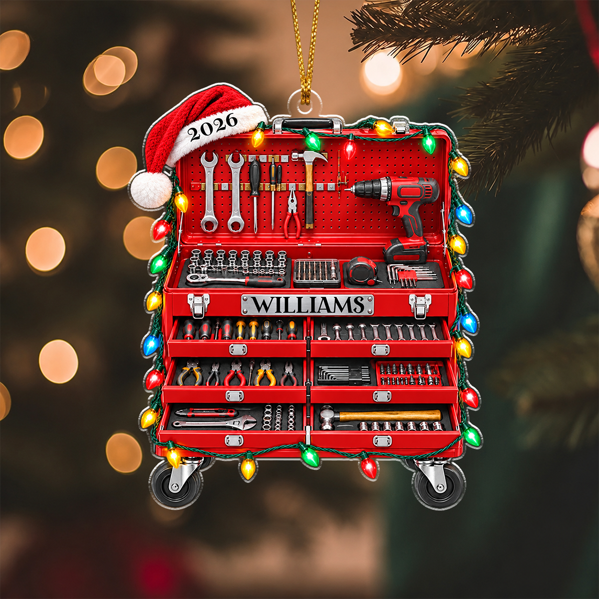 Christmas Gift For Mechanic Husband Dad - Personalized Tool Box Acrylic Ornament c8aa9a63-c388-4aa8-9444-a516b079944a-1.png