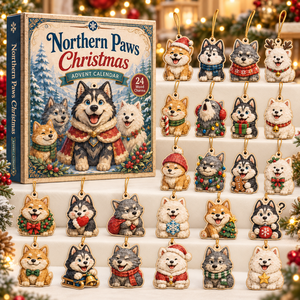 Northern Paws Christmas Advent Calendar 2026 - 24-Day Festive Countdown, Wooden Charms Blind Box - Gift For Animals Lovers c8cac435-0a9e-434f-ae32-00f66ecca79d-dog-box-charms.png