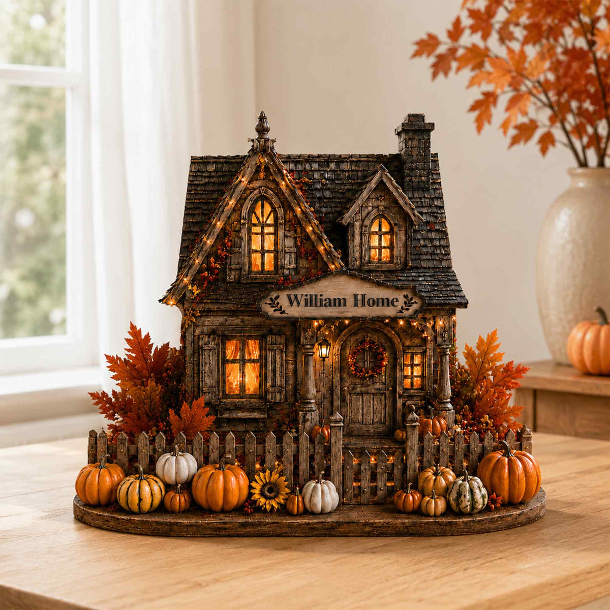 Personalized Harvest Home Wooden Block,Autumn Village Wooden Sign,Fall Pumpkin Decor,Thanksgiving,Harvest Home Gift,Cozy Country Shelf Decor c8cdd020-ecf5-4997-aefa-04e72c0eb08f-10.jpg