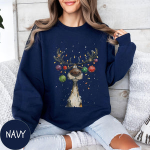 Vintage Reindeer Christmas Sweatshirt, Cute Festive T-shirt, Retro Reindeer Shirt, Merry Christmas Hoodie, Xmas Gift For Her & Him Tee c8d28ad5-4691-4c7c-bf1f-630756452d63-4.jpg