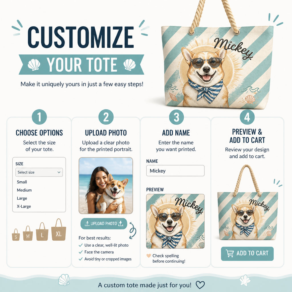 Custom Beach Tote – Watercolor Pet Portrait with Shades - Personalized AOP Tote c8da27eb-d532-444c-85bf-eb17a5c9b1f1.jpg