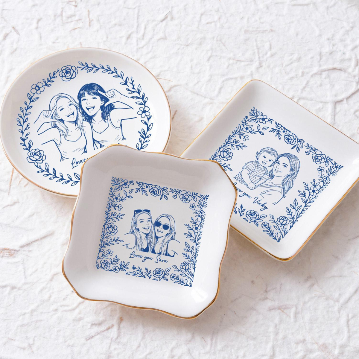 Personalized Bestie Photo Jewelry Dish, Toile De Jouy Jewelry Dish, Wedding Gift for Couple, Bridesmaid Gift c8f66db7-56d8-4b60-ba9e-2c9f0d1c5068-6.png