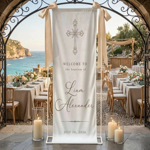 Custom Baptism Welcome Banner, Cross Ceremony Decor c8fe0a03-faa9-4516-b402-1b83de56eaf9-1.jpg