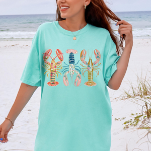 Coquette Lobster Shirt Preppy Coastal Beach Vacation Graphic Tee, New England Summer Vacation Shirt, Coastal Grandma Lobster Lover Gift c9105628-c7ee-4f48-93e1-1f504ee45727-5.png