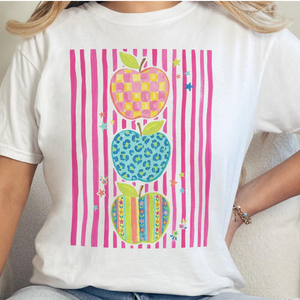 Comfort Colors Teacher Shirt, Colorful Apple Teacher Tee, Preppy Back to School Shirt, Cute Teacher Appreciation Gift c9117ebc-f1f9-4101-9ec9-0bb855984b21-3.png