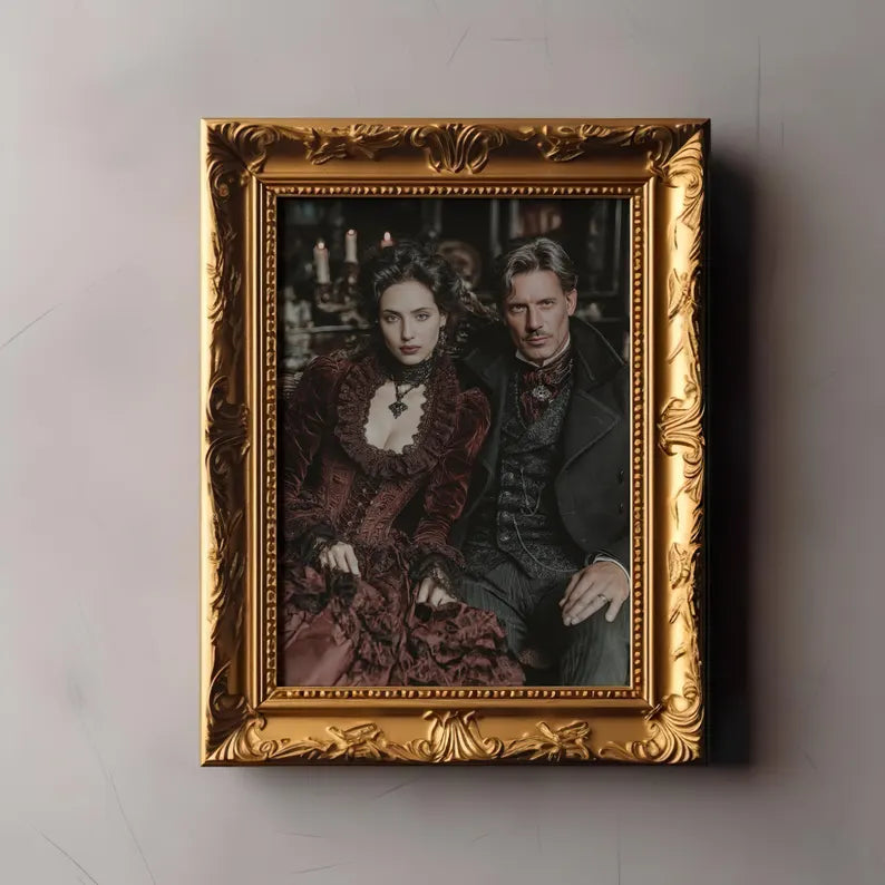 Custom Gothic Couple Portrait: Personalized Victorian Style Art c915651f-b2ba-49cd-8a70-2a26f2a932be-dfsdrtgr-6-.webp