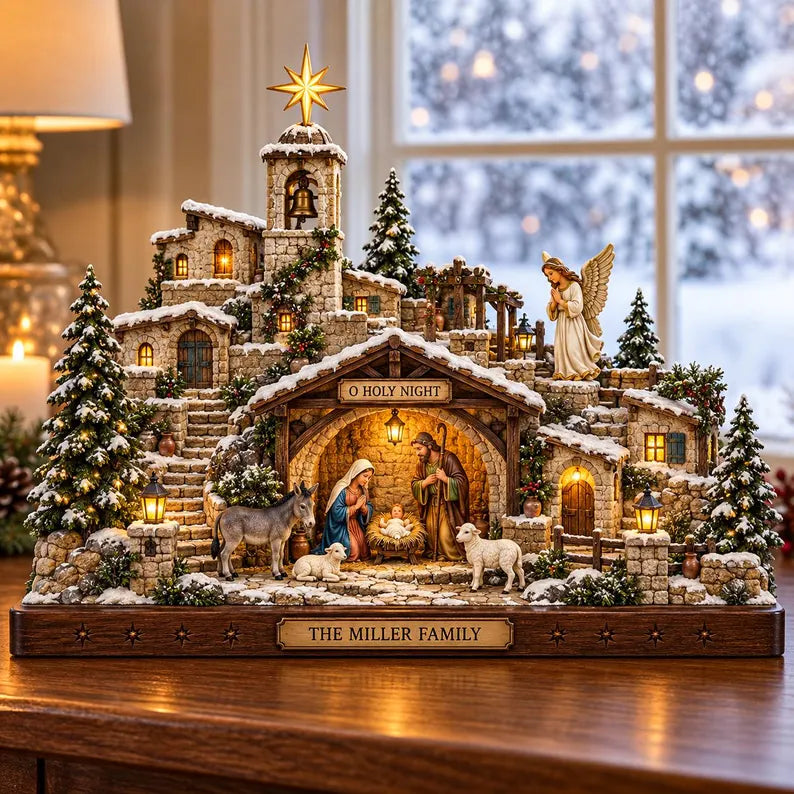 Personalized Nativity Christmas Village Wooden Block, Custom Family Holy Night Decor, Religious Christmas Winter Festive Home, Xmas Gift c917e9c5-43c3-4cc2-aaa2-f2f961adf75a-ghgh-24-.webp