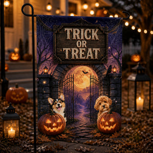 Trick or Treat Halloween Pet Photo Garden Flag - Personalized Family Flag c925b1dc-a974-4ce9-a759-aa0df3cf2782.jpg