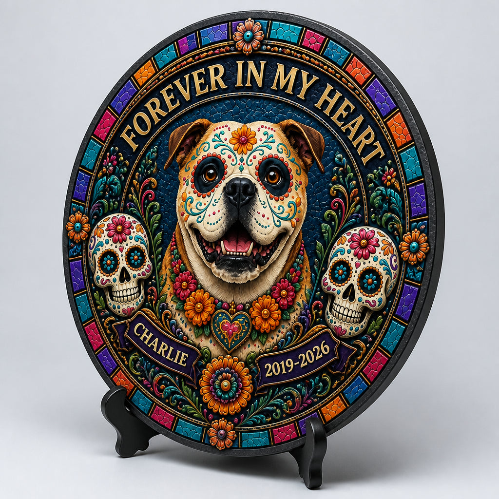 Forever In My Heart Pet Memorial Stone – Sugar Skull Portrait - Personalized Memorial Stone c9544ac2-e45a-4f78-96c0-740010aa22f6.jpg