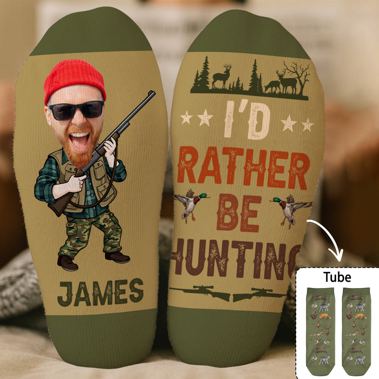 Hunting Socks Funny Gift For Dad Grandpa Husband - Personalized Socks, Gift For Hims, Dad, Brother, Husband c95ed38d-825d-4c89-9235-ed085dad6125-t1.jpg