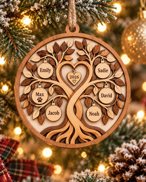 Personalized Family Heart Tree Ornament 2026: Custom Family Member Names Wooden Ornament, Christmas Tree Keepsake, Family Xmas Gift c9706e97-7404-4090-91a4-009ac9ee70ab-ghhghggh-2-.webp