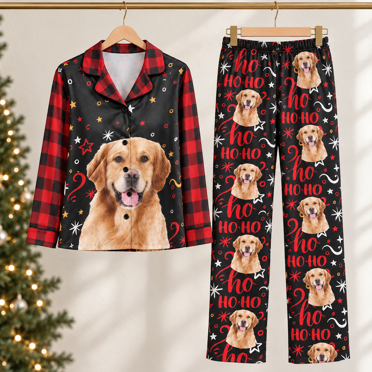Christmas Pajamas - Personalized Photo Women's Pajamas Set - Plaid Pattern c98097c5-b9ca-461a-a3d4-e4ae9943f748-B-pijama-ch-v-ng-k-caro.png