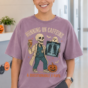 Running on Caffeine & Questionable X-Rays Halloween Shirt – Funny Radiology Tech Skeleton Comfort Colors Tee, Spooky Gift for X-Ray Technicians c9984da4-874a-4cae-a4a4-d970a4b974cb-4.png