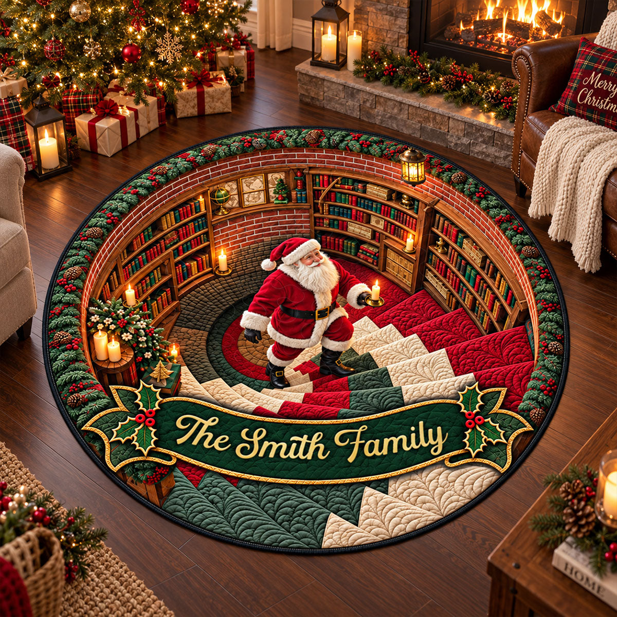 Merry Moments All Season 3D Illusion Quilted Rug - Personalized Quilted Mat c9a94950-5892-4c4b-a103-39d5b2584c6d-1.jpg