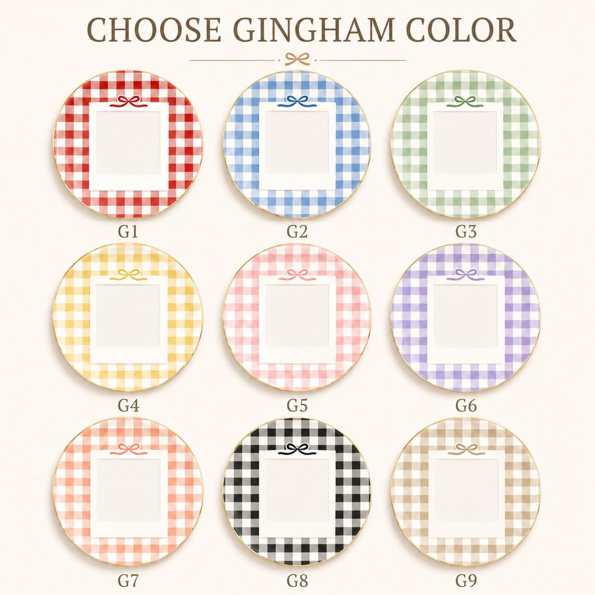 Custom Bestie Photo Jewelry Dish, Personalized Gingham Trinket Tray, Ring Dish Gift For Best Friend, Birthday Gift for Her c9ab5040-1fc6-40f7-aad9-1190f622a8dc-2.jpg