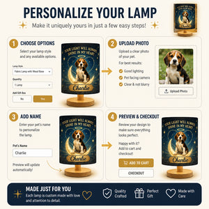 Pet Memorial Fabric Lamp — Your Light Will Always Shine In My Heart - Personalized Custom Fabric Lamp c9aca301-78c6-424d-a5f7-5ecd4b1c6d23.jpg