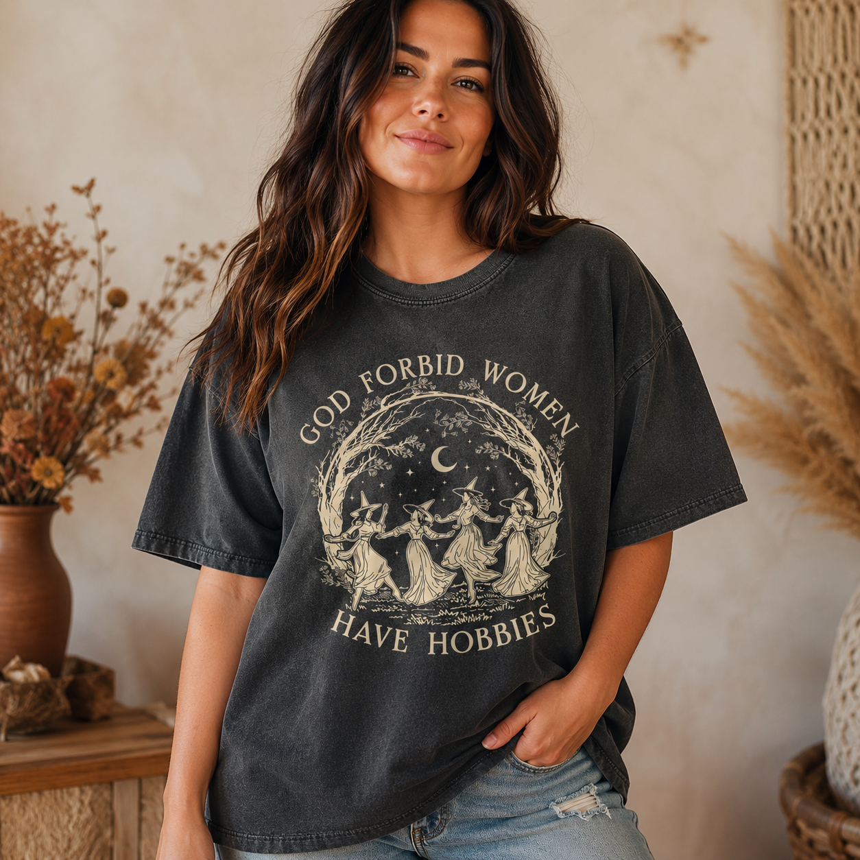 God Forbid Women Have Hobbies Shirt, Halloween Witch Shirt, Feminist Witch Shirt, Salem Witch 1692 Shirt, Spooky Season, Cottagecore Gift c9ba3327-5cd0-400d-98f0-6339dc9cf2e1-banner-1.png
