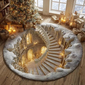 Christmas Portal 3D Illusion Round Rug, Winter Wonderland Staircase Floor Mat, Holiday Home Decor, Cozy Christmas Gift c9ef0117-22e2-42fd-9785-45dcb7878a80-dfsgtgreweuy-1-.jpg
