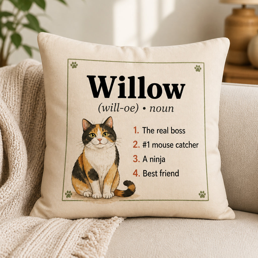 Personalized Cat Name Dictionary Pillow - Personalized Pillow c9f0471d-5e05-4890-9389-1abefd21b498.jpg