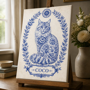 Chinoiserie Cat Portrait Canvas – Personalized Pet Name - Personalized Canvas c9f4b292-4874-407f-8ba0-3eec6bd7fcbb.jpg
