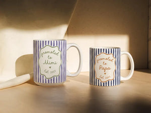 Promoted To Grandparents Mug, Grandma Grandpa Striped Mug, Pregnancy Reveal, Personalized Grandma Grandpa Mugs, Abuelo Abuela Striped Mugs c9f7324d-9dc8-498b-b7c9-412078159b60-dfgdjfg-3-.webp
