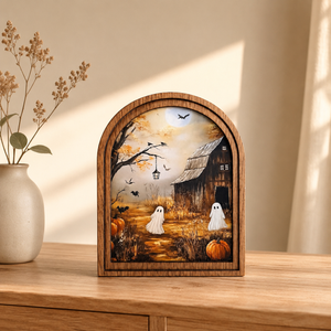 Rustic Halloween Wood Framed Arch Ghost Mini Sign - Spooky Cute Table Top Fall Decor ca0100bb-079c-4026-9c1e-bb66d328c32e-07ab99a9-5b12-4ba4-b0c2-a7f0043034a5.png